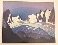 Front view of lithograph panel showing full artwork