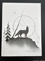 Full view of the signed print showing entire artwork