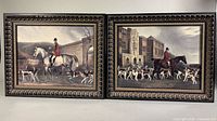 Both framed prints side by side showing full view, ornate frames visible