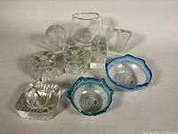 group shot of all eight glass pieces