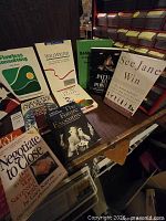 Group shot showing all paperback book fronts