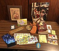 All items arranged on tabletop