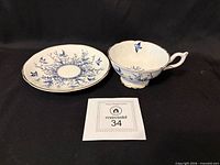 Teacup and saucer set overall view