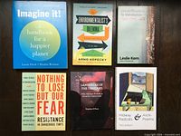 Front covers of all six books arranged in two rows