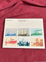Front cover of Ships of Canada booklet showing six ship illustrations