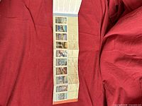 Booklet fully opened showing ten 45¢ Canals of Canada stamps