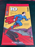 Front cover of Canada Post Superheroes stamp booklet