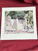 full view of the lithograph showing image and wide margin