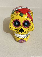 Front view showing skull face and painted details