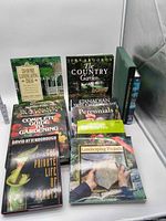 Group shot showing all 11 gardening and landscaping books