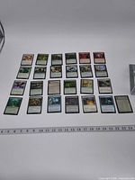 All 25 cards laid out in five rows for full lot overview