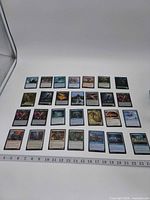 All 28 cards laid out in four rows