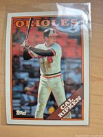 Front of Cal Ripken Jr. 1988 Topps #650 card in sleeve