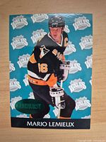 Front of 1993 Parkhurst Mario Lemieux parallel card
