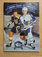 Front cover of January 9 1999 Maple Leafs vs Bruins hockey program showing price and featured players