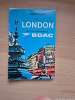 Front cover of BOAC Miniplan map booklet