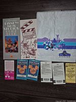 All eight items laid out on floor showing fronts