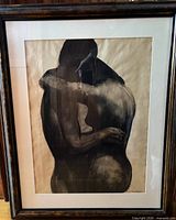 Full view of framed Rosenthal artwork