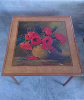 Top view showing full lithograph image and surface condition