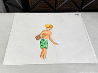 Full view of cel over drawing