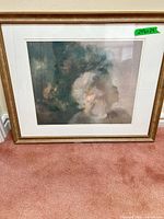 Front view of framed M. Tailleur print