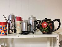 Group shot of all six beverage items on shelf