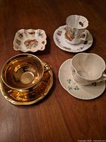 All seven pieces arranged on table