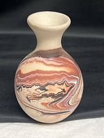 Full view of Nemadji marbled pottery vase