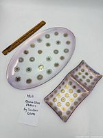 Both platters beside ruler for scale