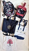 Group shot showing all five bags