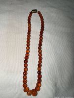 Full view of entire crystal bead necklace