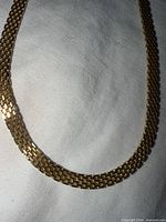 Close view of mesh chain section