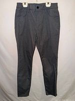 Full front view of gray dress pants