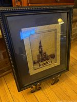 Front view of framed London print