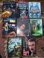 All eight DVD cases in one view