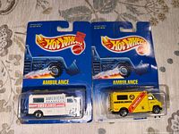 Front view of both blister-packed ambulances