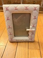 Front view of Roman 5x7 Baptized in Christ girls frame