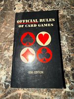 Front cover of Official Rules Of Card Games 65th Edition