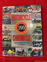 Front cover showing title and motorcycle images
