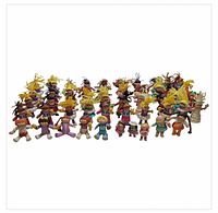 Full group shot of approximately 60 Cabbage Patch Kids figurines