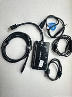 Group shot showing adapter and four cables