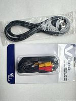 Both cables: RCA cable in retail blister, coax cable in plastic sleeve