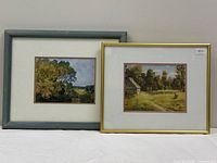 Pair of framed prints side by side