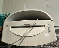 Front view of Royal 800 shredder head on shelf