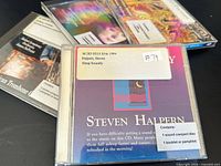 Front view Steven Halpern CD with other titles partially visible