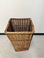 Top angle showing interior weave and rectangular opening