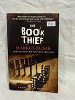 Front cover of paperback showing title, author and domino motif