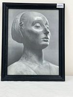 Front view of framed photograph