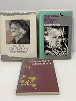 Front view of all three books showing covers