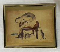 Front view of framed print showing artwork and frame